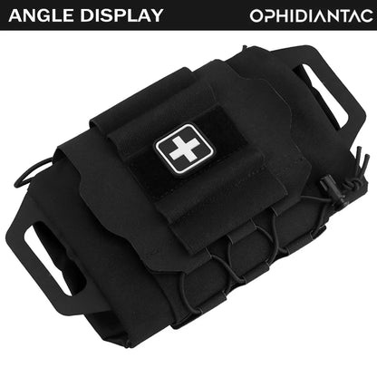 Kit de Premiers Secours OPHIDIANTAC IFAK - Poche Médicale MOLLE pour Déploiement Rapide, Sac de Chasse et Kit de Survie - BLACKBEARD OUTDOOR INDUSTRIES