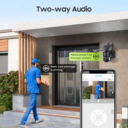 Caméra de Surveillance Solaire 4MP SHIWOJIA – 4G / WiFi | Batterie 7500mAh | PTZ 360° | Vision Nocturne Couleur | Audio Bidirectionnel | Étanche IP65 Ma boutique