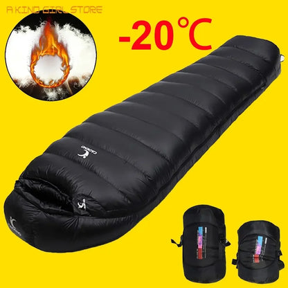 Sac de Couchage Ultraléger en Duvet de Canard Blanc | Hiver / Automne – Forme Momie - BLACKBEARD OUTDOOR INDUSTRIES