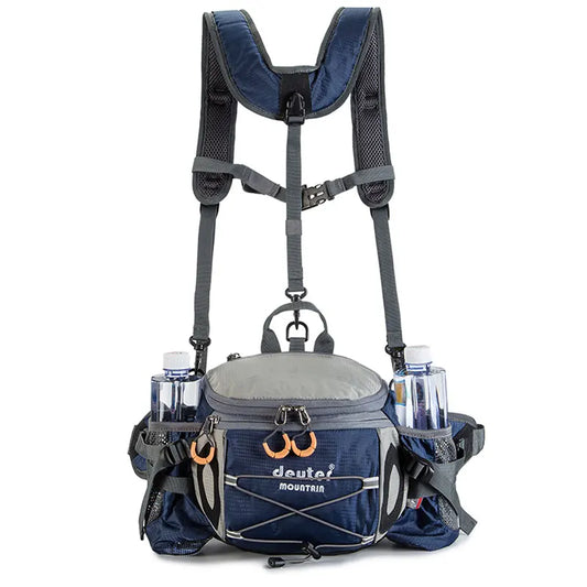 Sac à Taille de Sport Outdoor – Sac à Dos de Cyclisme, Randonnée et Camping avec Porte-bouteilles, Sangle Détachable – Sac Bandoulière Multifonction pour Homme - BLACKBEARD OUTDOOR INDUSTRIES