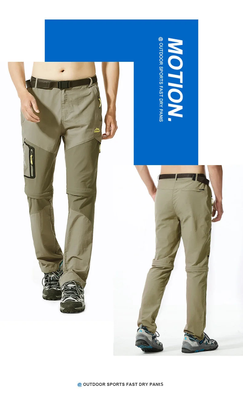 Pantalon de Randonnée Homme Été – Convertible, Séchage Rapide, Multi-Poches, Extensible - BLACKBEARD OUTDOOR INDUSTRIES