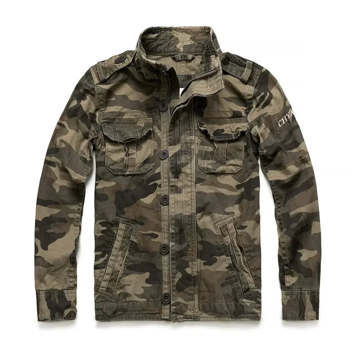 Veste Homme M65 Denim Rétro – Cargo Multi Poches – Style Militaire Outdoor Casual - BLACKBEARD OUTDOOR INDUSTRIES
