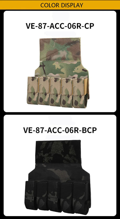 Pochette pour Grenades M203 – Porte-Grenades 5 Éléments 40MM – Accessoire pour Gilet Tactique Micro, Veste de Combat et Transporteur de Plaque - BLACKBEARD OUTDOOR INDUSTRIES