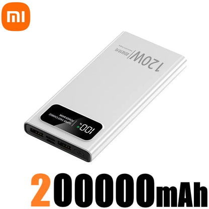 Batterie Externe Xiaomi 200000mAh – 120W Super Charge – Charge Ultra-Rapide Multi-Appareils – Écran LED – Type-C/USB-A - BLACKBEARD OUTDOOR INDUSTRIES