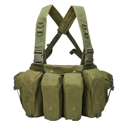 Chest Rig Tactique Universel – 7 Poches – Tissu Renforcé 800D Ma boutique