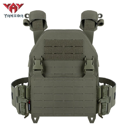 Gilet Tactique à Libération Rapide YAKEDA – Gilet de Protection pour Homme, Porte-plaques, Armure de Combat, Entraînement en Extérieur et Airsoft BLACKBEARD OUTDOOR INDUSTRIES
