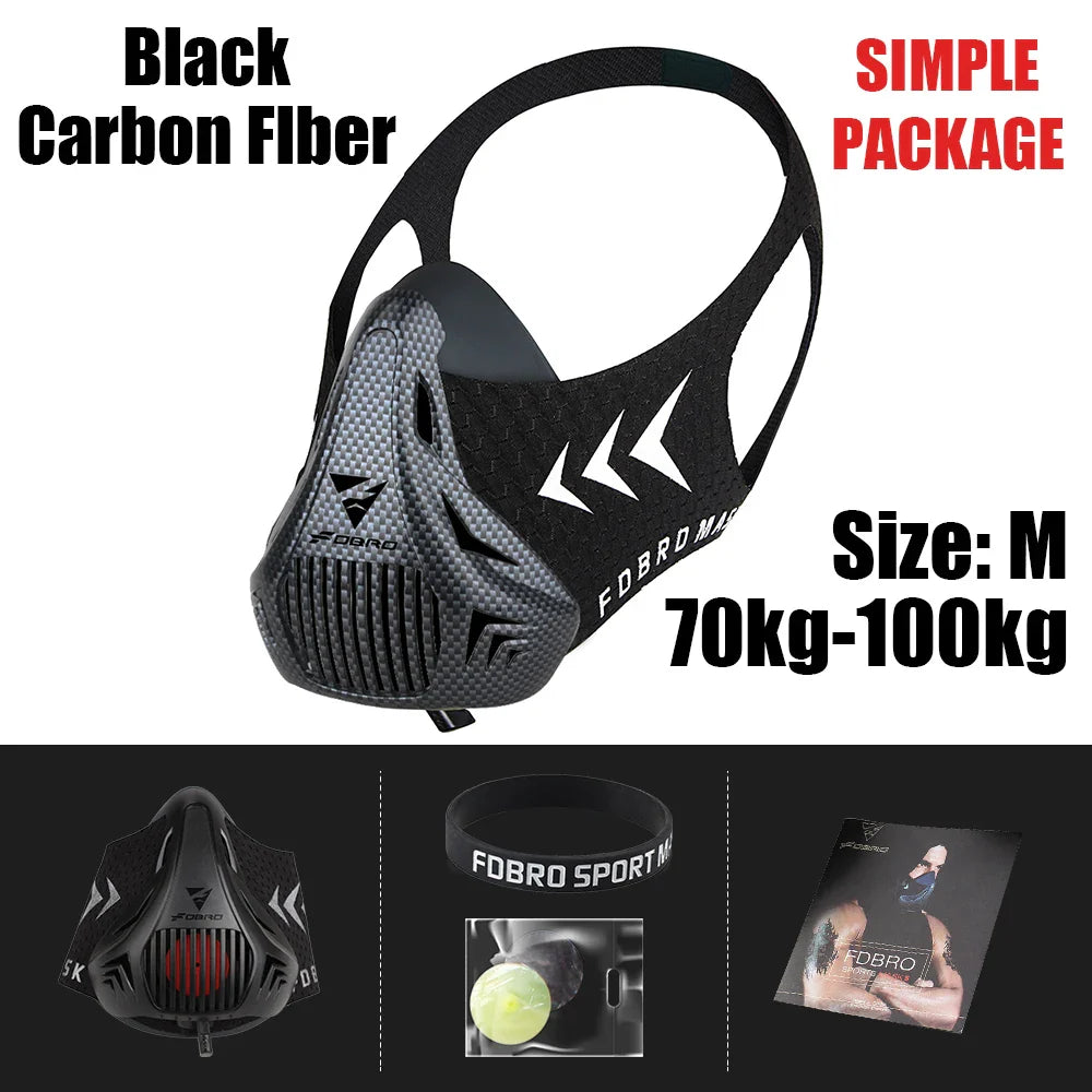 Masque d’Entraînement Sportif – Édition Élévation | Course, Fitness, Cyclisme – Style Noir 2.0 - BLACKBEARD OUTDOOR INDUSTRIES