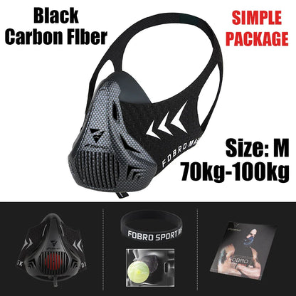 Masque d’Entraînement Sportif – Édition Élévation | Course, Fitness, Cyclisme – Style Noir 2.0 - BLACKBEARD OUTDOOR INDUSTRIES