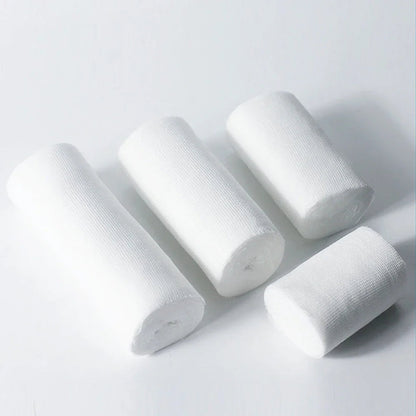 Bandages de Gaze Respirants - 4 Rouleaux - Fournitures de Premiers Secours Premium pour Aventuriers - Flexible - Bande de Pansement pour Soins des Plaies BLACKBEARD OUTDOOR INDUSTRIES