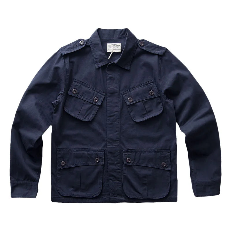 Veste Casual Vintage Amekaji Multi-Poches pour Homme - TCU - BLACKBEARD OUTDOOR INDUSTRIES