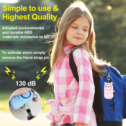 Self Defense Alarm 130DBAnti-wolf Girl Child Women Security Protect Alert Personal Safety Scream Loud Emergency Alarm Keychain BLACKBEARD OUTDOOR INDUSTRIES