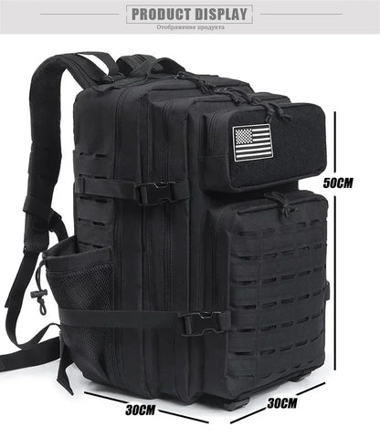 Sac à Dos Tactique 25L / 45L pour Homme et Femme – Laser Cut MOLLE, Sac Polyvalent pour Randonnée, École et Gym - BLACKBEARD OUTDOOR INDUSTRIES