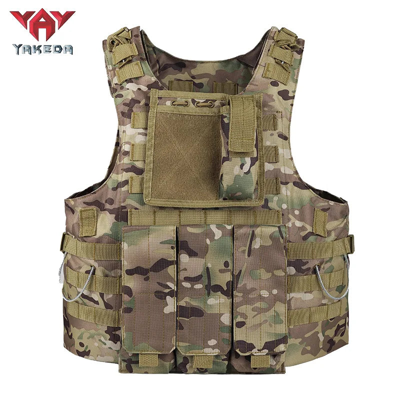 Gilet Tactique YAKEDA Multifonction – Gilet Camouflage Amphibie Outdoor pour Entraînement, Chasse et Activités Tactiques BLACKBEARD OUTDOOR INDUSTRIES