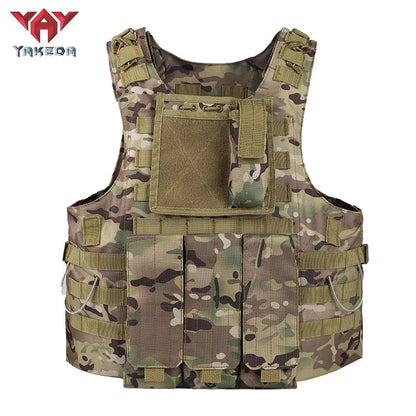 Gilet Tactique YAKEDA Multifonction – Gilet Camouflage Amphibie Outdoor pour Entraînement, Chasse et Activités Tactiques BLACKBEARD OUTDOOR INDUSTRIES