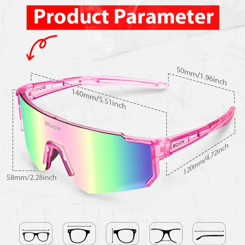 SCVCN Lunettes de Cyclisme UV400 – Modèle S1411 - BLACKBEARD OUTDOOR INDUSTRIES