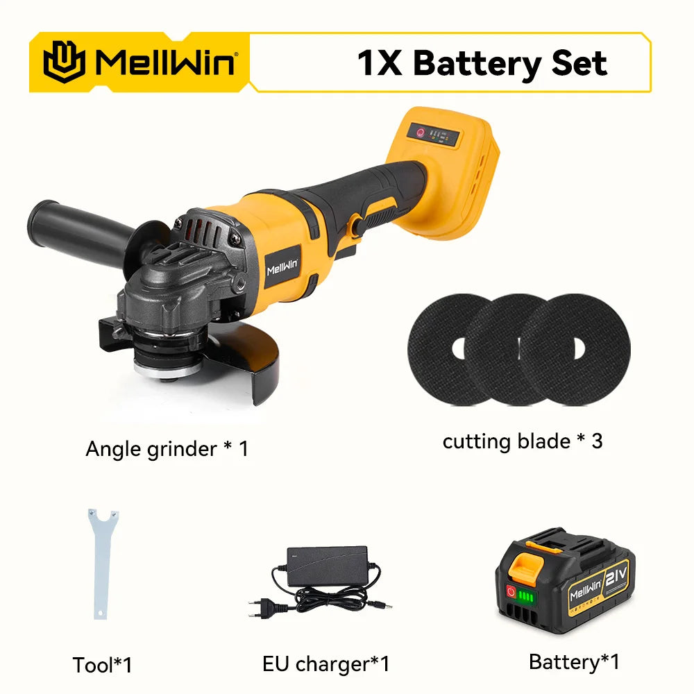 Meuleuse Angulaire Sans Fil MELLWIN 125mm M14 BLACKBEARD OUTDOOR INDUSTRIES