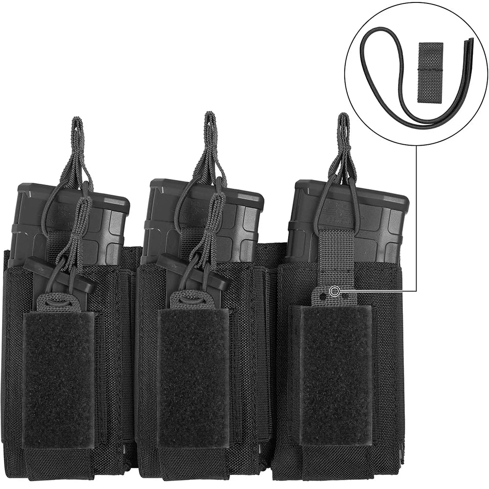 Triple Magazine Pouch Molle Mag Bag – Porte-chargeurs tactique polyvalent - BLACKBEARD OUTDOOR INDUSTRIES