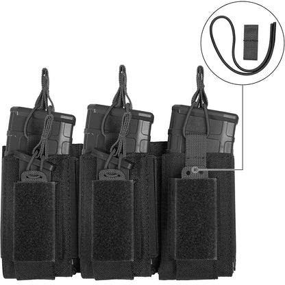 Triple Magazine Pouch Molle Mag Bag – Porte-chargeurs tactique polyvalent - BLACKBEARD OUTDOOR INDUSTRIES