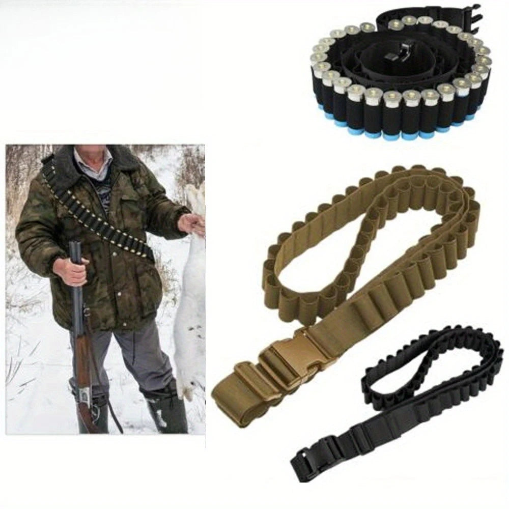 Bandoulière Tactique pour 50 Cartouches de 12/20GA – Ceinture Porte-Munitions Ajustable pour Chasse BLACKBEARD OUTDOOR INDUSTRIES