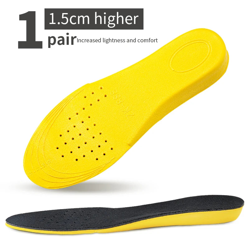 Semelles Invisibles Augmentatrices de Taille pour Femmes et Hommes – Semelles de Levée de Talon Jaunes, Respirantes, Antichoc et Confortables BLACKBEARD OUTDOOR INDUSTRIES