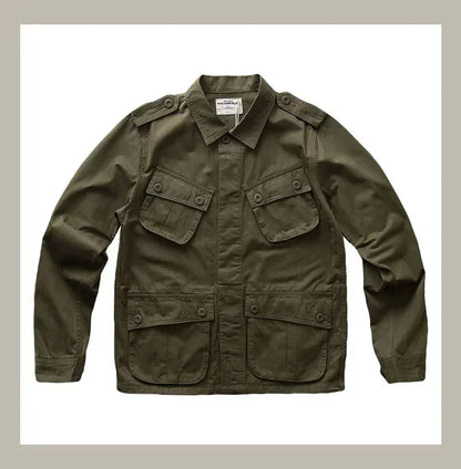 Veste Casual Vintage Amekaji Multi-Poches pour Homme - TCU - BLACKBEARD OUTDOOR INDUSTRIES