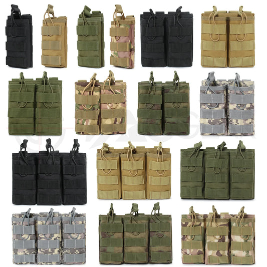 Poche Tactique MOLLE – Porte-Chargeur Simple, Double ou Triple – Compatible M4/M16/AR15 - BLACKBEARD OUTDOOR INDUSTRIES
