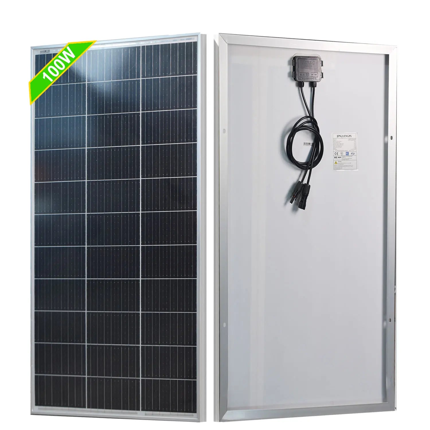 Panneau Solaire Rigide en Verre Monocristallin 100W – 18V - BLACKBEARD OUTDOOR INDUSTRIES