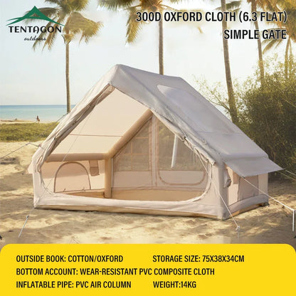 TENTAGON Tente Gonflable Extérieure – 3/4 Personnes | Installation Rapide & Étanche - BLACKBEARD OUTDOOR INDUSTRIES