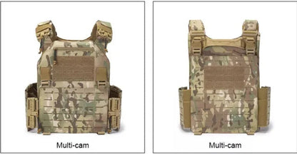 Gilet de Combat 6094 Tactique - Gilet Détachable Rapide avec Système Laser Cut et Porte-Plaque de Protection - Équipement Tactique Noir BLACKBEARD OUTDOOR INDUSTRIES