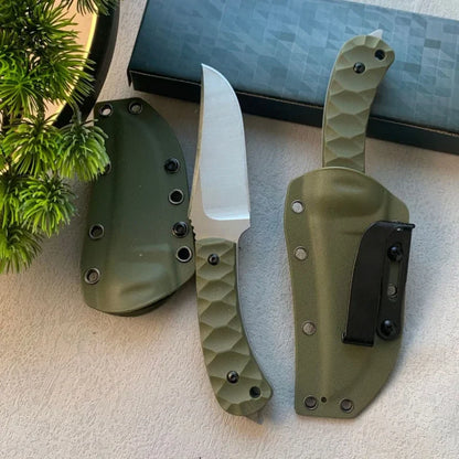 Couteau Droit Extérieur Haute Dureté – LANG DUN Polyvalent, Robuste & Portable – Idéal pour Camping, Survie, EDC, Auto-défense - BLACKBEARD OUTDOOR INDUSTRIES