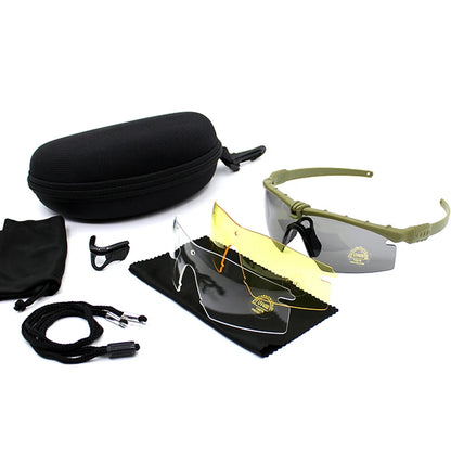 Lunettes Tactiques Militaires UV400 – Lunettes de Protection Anti-Choc – Pour Tir, Chasse, Airsoft, Cyclisme & Sports Outdoor - BLACKBEARD OUTDOOR INDUSTRIES