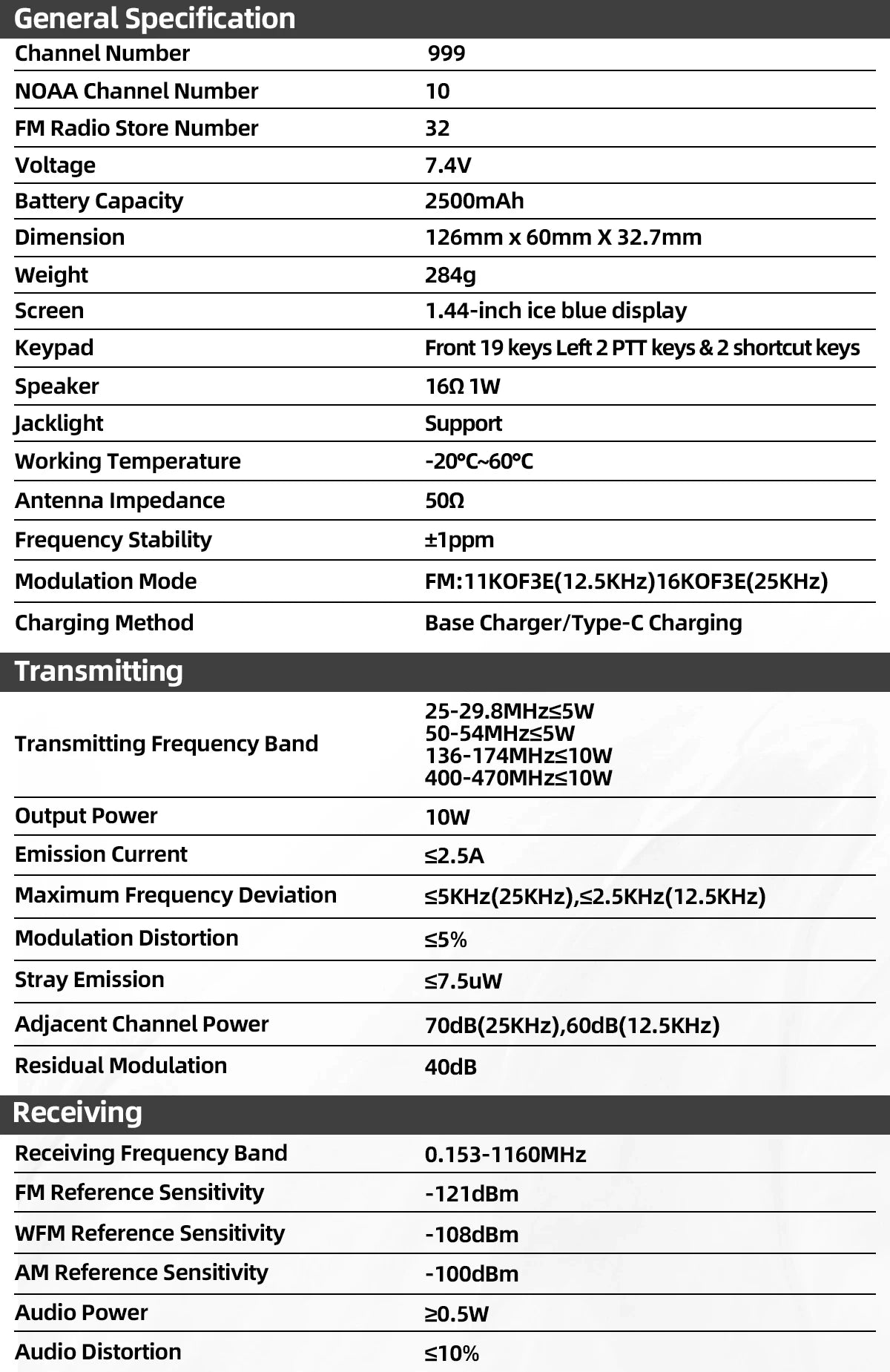 Talkie Walkie Quansheng TK11(5) Digital – Puissance 5-10W | DTMF/CTCSS/DCS | VOX | 10 Sets de Jammers Ma boutique