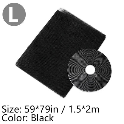 Rideau Anti-Moustiques Auto-adhésif - Filet de Protection Moustiques pour Fenêtre et Porte, DIY, Découpe Libre - BLACKBEARD OUTDOOR INDUSTRIES