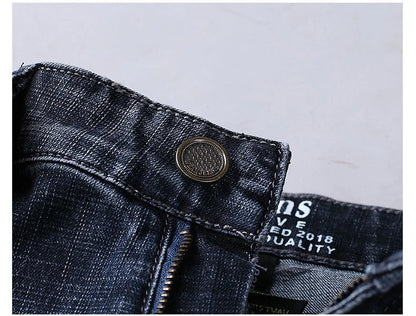 Jeans Business Homme – Coupe Droite Stretch, Bleu/Noir, Denim Classique BLACKBEARD OUTDOOR INDUSTRIES