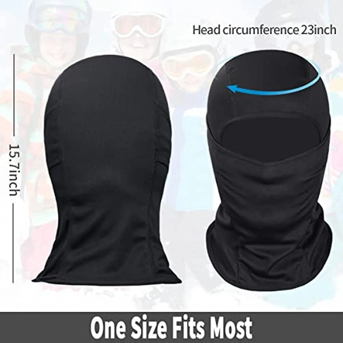 Masque Balaclava pour le Visage – Masque Ski Unisexe pour Hommes et Femmes, Protection Complète du Visage et du Cou, Idéal pour Sports, Moto, Course et Temps Froid - BLACKBEARD OUTDOOR INDUSTRIES