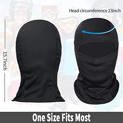 Masque Balaclava pour le Visage – Masque Ski Unisexe pour Hommes et Femmes, Protection Complète du Visage et du Cou, Idéal pour Sports, Moto, Course et Temps Froid - BLACKBEARD OUTDOOR INDUSTRIES