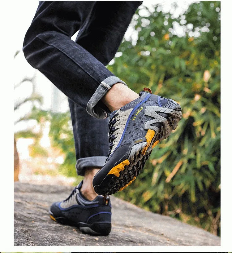 Chaussures de Randonnée Imperméables – Trekking Outdoor Unisexe | Printemps & Mi-saison | Cuir Véritable - BLACKBEARD OUTDOOR INDUSTRIES