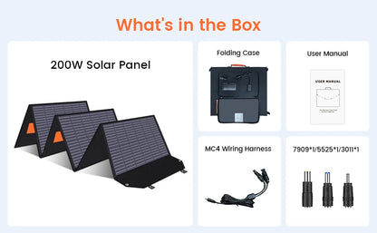 Dokio 100W Panneau Solaire Flexible et Pliant 18V avec Kit Contrôleur 12V – Idéal pour Camping, Voyage et VR - BLACKBEARD OUTDOOR INDUSTRIES