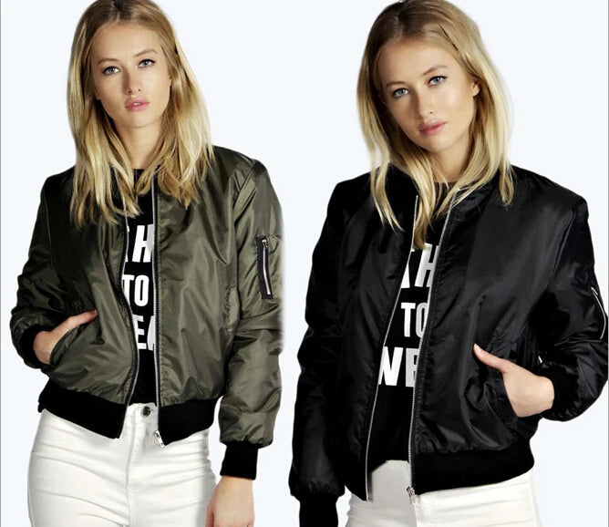 Veste Courte Femme Style Vintage | Bomber Slim à Fermeture Zippée | Col Rond | Automne / Hiver - BLACKBEARD OUTDOOR INDUSTRIES