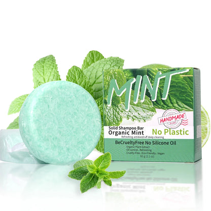 Shampooing Solide Rafraîchissant à la Menthe – Soin Capillaire Tonifiant & Naturel - BLACKBEARD OUTDOOR INDUSTRIES