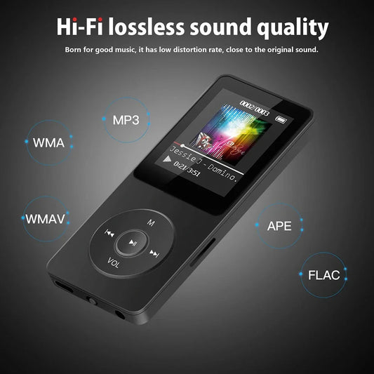 Lecteur MP3 Portable HiFi P3 avec Écran TFT 1,8’’ Bluetooth 5.4 | Haut-parleur intégré | Lecture Vidéo | Radio FM | Enregistreur Vocal | Lecteur E-Book - BLACKBEARD OUTDOOR INDUSTRIES
