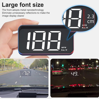 Affichage Tête Haute (HUD) de Vitesse pour Véhicule – Compteur Numérique GPS, Projection sur Pare-Brise, Accessoire Électronique Auto - BLACKBEARD OUTDOOR INDUSTRIES