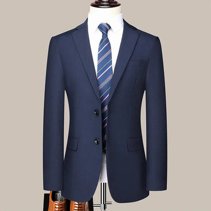 Costume Homme Slim Fit à Deux Boutons – Costume Professionnel et Élégant avec Pantalon Inclus (Tailles S-6XL) BLACKBEARD OUTDOOR INDUSTRIES