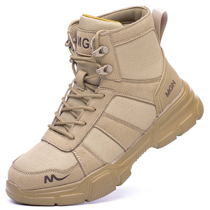 Bottes de Travail Indestructibles - Chaussures de Sécurité avec Embout en Acier, Résistantes aux Piqûres, Antidérapantes, pour Hommes et Femmes, Bottes Tactiques - BLACKBEARD OUTDOOR INDUSTRIES