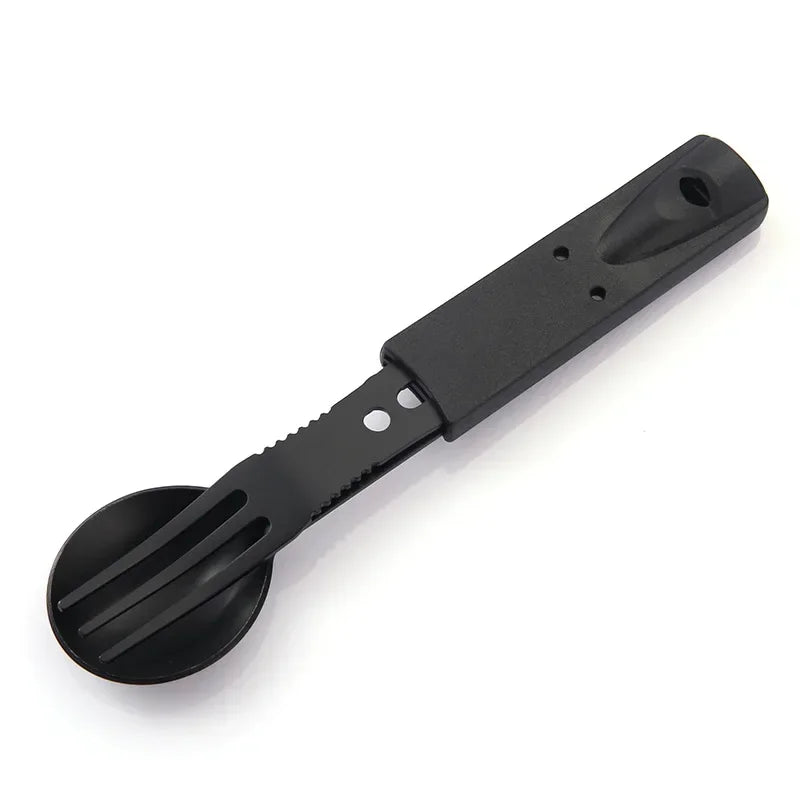 Set Multifonction Camping - Couteaux, Couverts et Sifflet en Acier Inoxydable - BLACKBEARD OUTDOOR INDUSTRIES