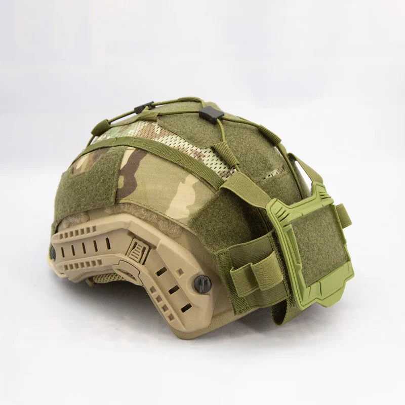 Ensemble Housse de Casque Tactique pour Casque Maritime avec Poche Batterie NVG et Housse Hybride en Maille pour Casques Bump & Balistiques - BLACKBEARD OUTDOOR INDUSTRIES