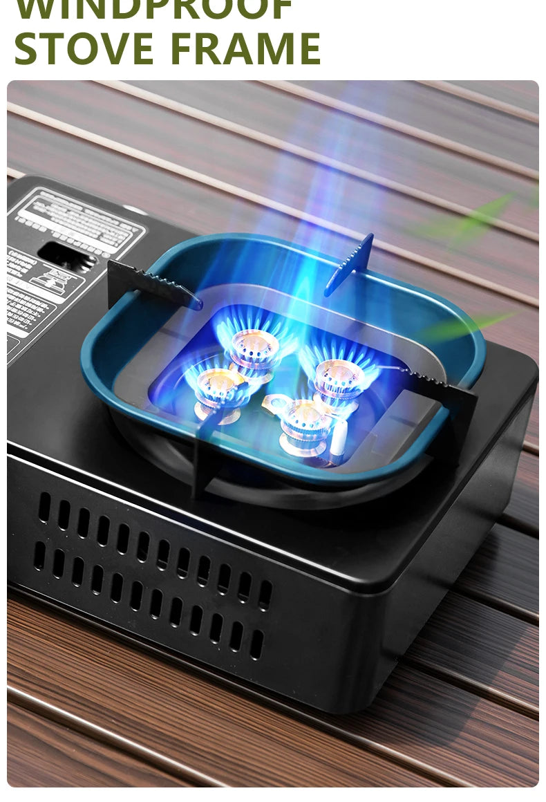 Réchaud à Gaz Camping BISINNA 5800W – Brûleur Portable Puissant pour Pique-nique, Randonnée et Trekking - BLACKBEARD OUTDOOR INDUSTRIES