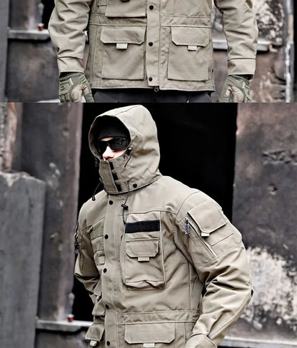 Manteau Trench Militaire Tactique Long et Moyen - Veste Extérieure Résistante et Imperméable - BLACKBEARD OUTDOOR INDUSTRIES