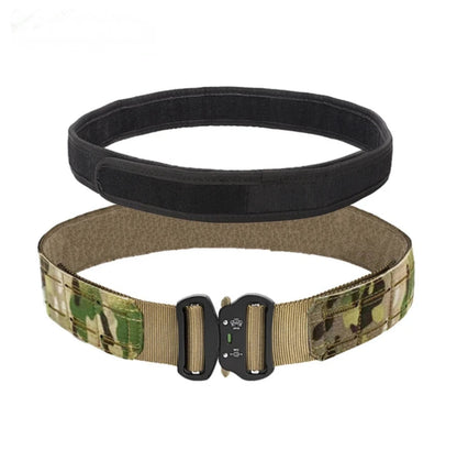Ceinturon Tactique LOOP – Nylon Haute Qualité avec Boucle Métal, Multicam, Noir, Kaki Ma boutique