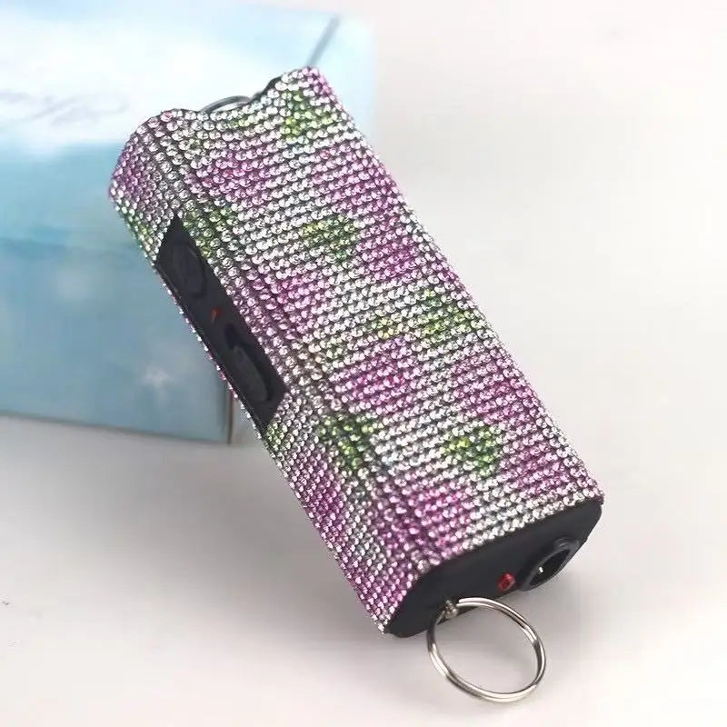 DiamondInlaid Multifunctional Portable Outdoor Tool Flashlight Arc Lighter USB Rechargeable Women's Gift BLACKBEARD OUTDOOR INDUSTRIES